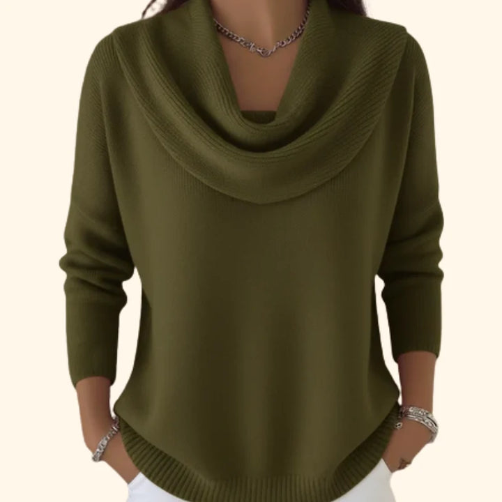 Geneviève | Women's Cowl Neck Sweater