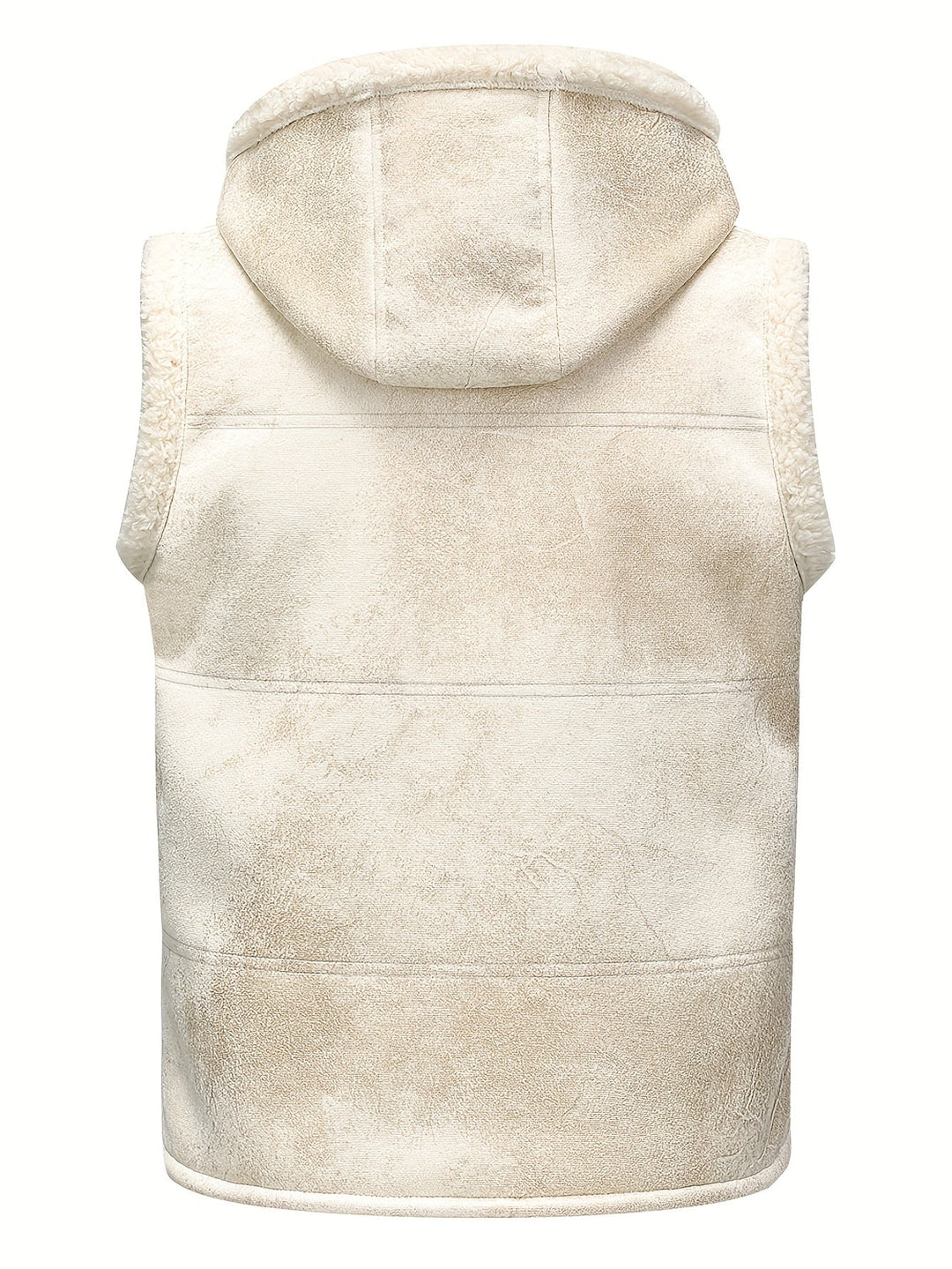 George | Men's Hooded Zip Up Faux Shearling Vest