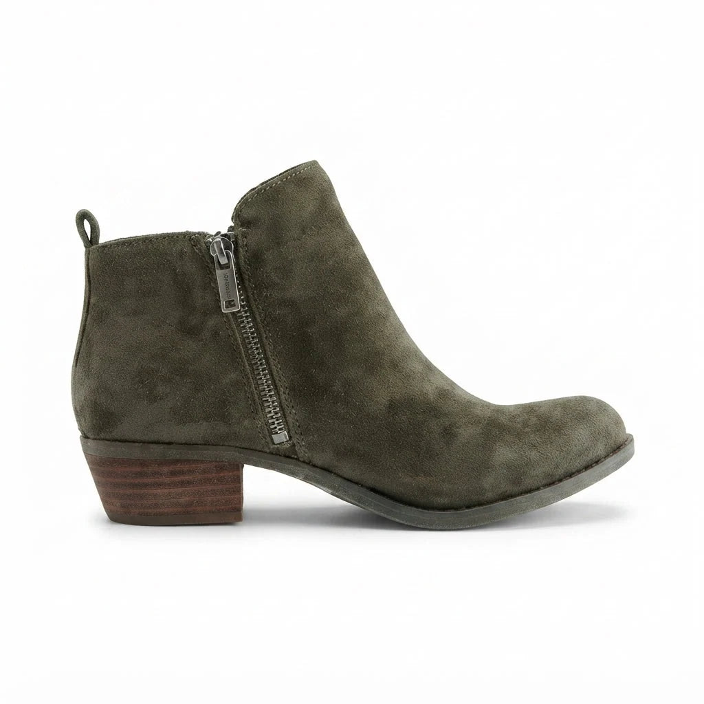 Georgie | Women's Classic Side Zip Block Heel Ankle Boots