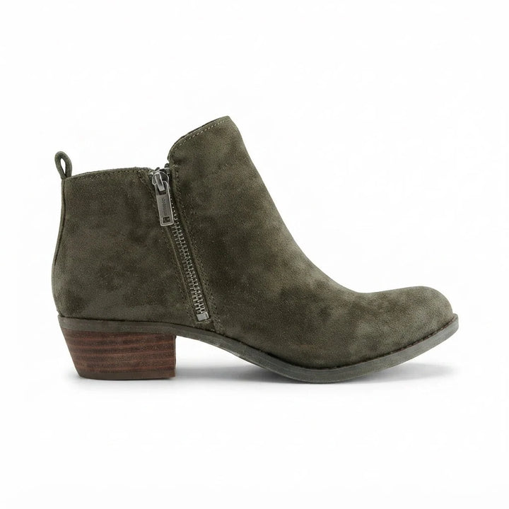Georgie | Women's Classic Side Zip Block Heel Ankle Boots