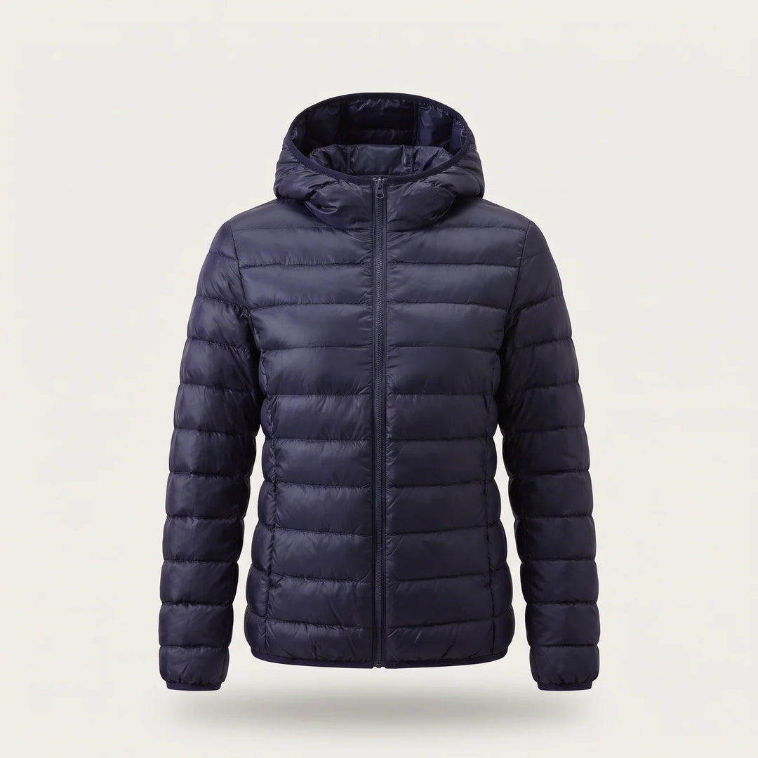 Gina | Women's Relaxed Zip Up Hooded Puffer Jacket