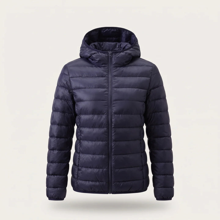 Gina | Women's Relaxed Zip Up Hooded Puffer Jacket