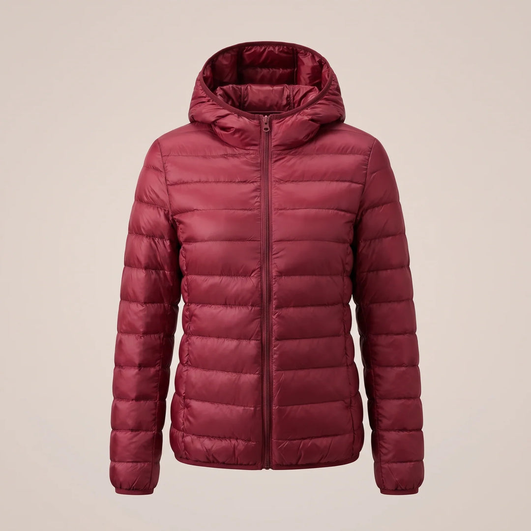 Gina | Women's Relaxed Zip Up Hooded Puffer Jacket