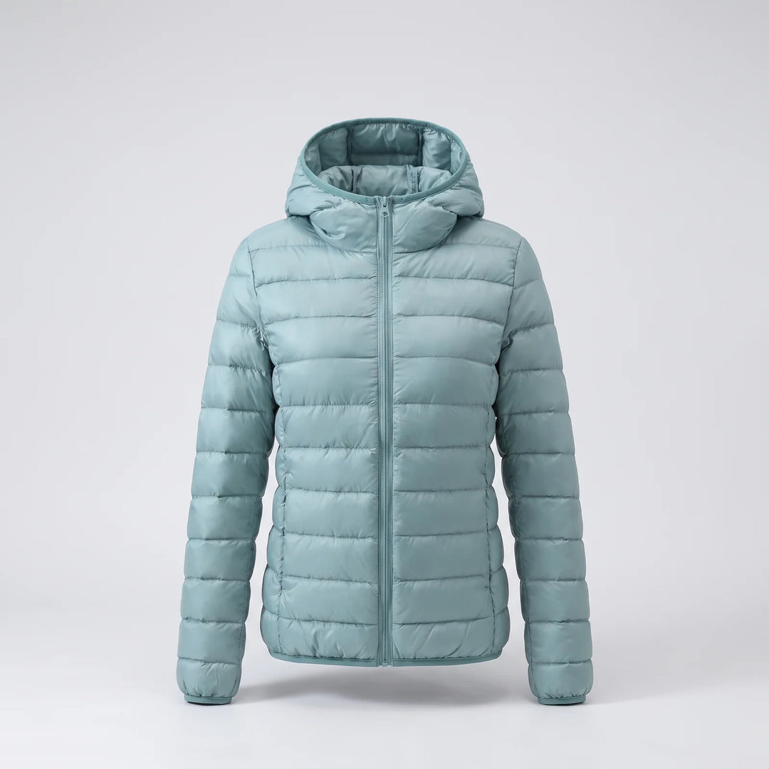 Gina | Women's Relaxed Zip Up Hooded Puffer Jacket