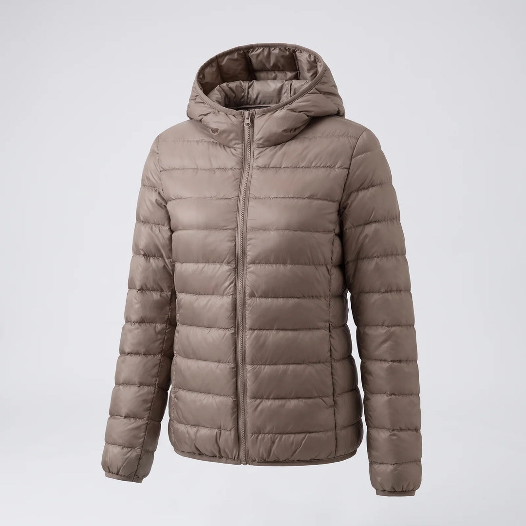 Gina | Women's Relaxed Zip Up Hooded Puffer Jacket