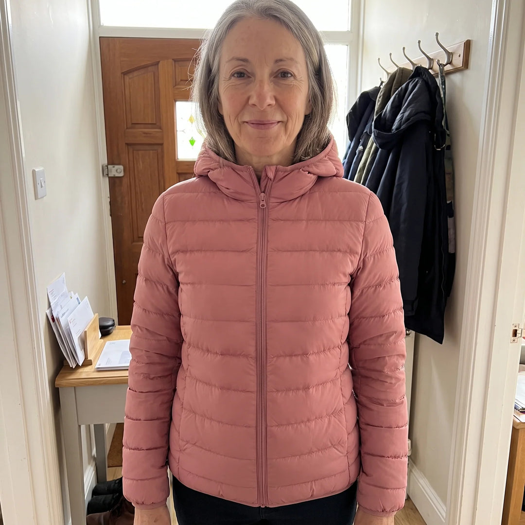 Gina | Women's Relaxed Zip Up Hooded Puffer Jacket