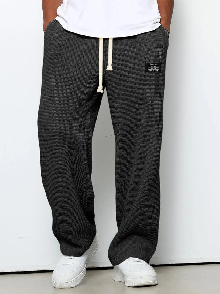 Ginette | Men's Relaxed Wide-Leg Drawstring Pants