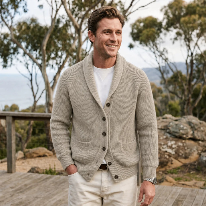 Gordon | Men's Shawl Collar Button-Front Cardigan