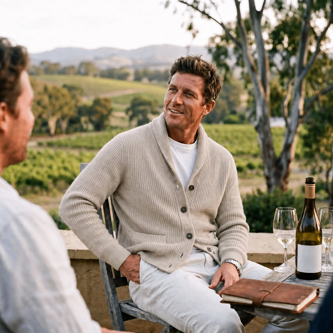 Gordon | Men's Shawl Collar Button-Front Cardigan