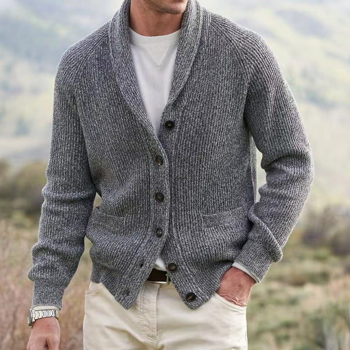 Gordon | Men's Shawl Collar Button-Front Cardigan