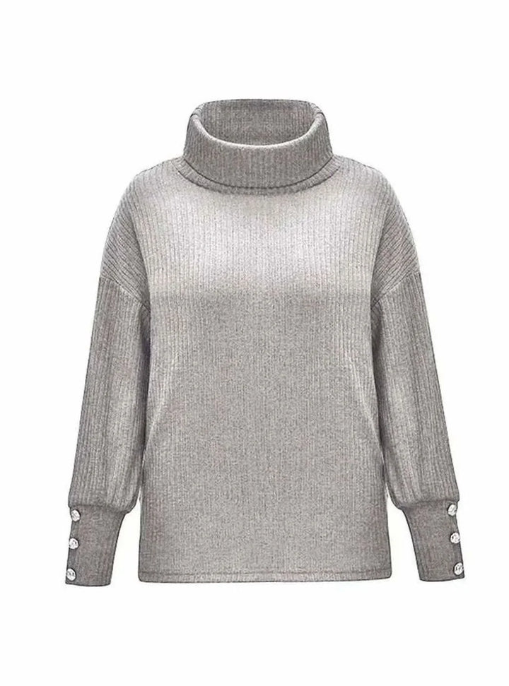 Haley | Women's Cowl Neck Ribbed Jumper