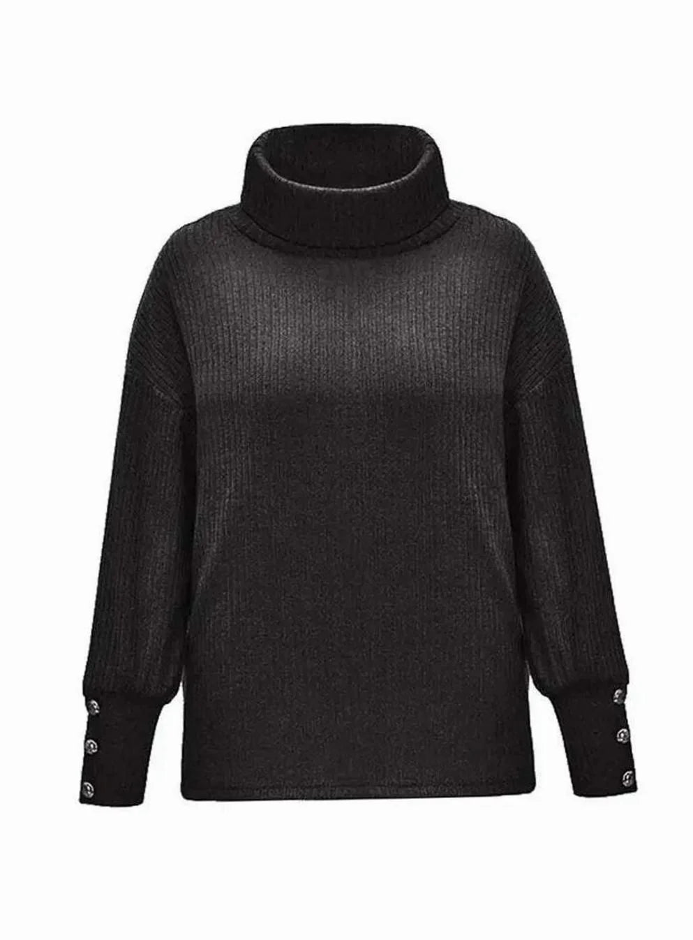 Haley | Women's Cowl Neck Ribbed Jumper