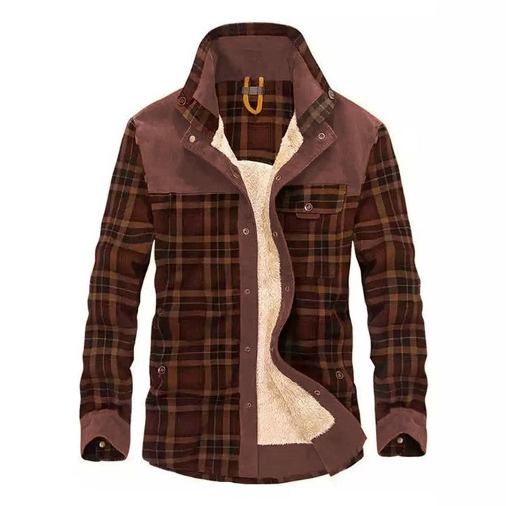 Hamish | Men's Lined Button Front Plaid Shacket