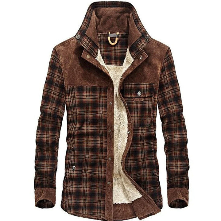 Hamish | Men's Lined Button Front Plaid Shacket