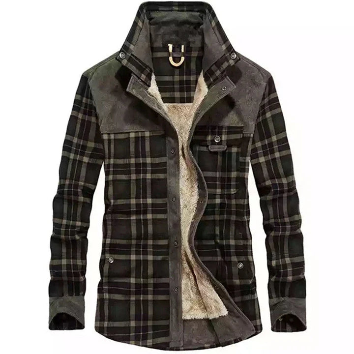 Hamish | Men's Lined Button Front Plaid Shacket