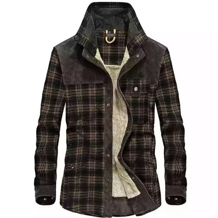 Hamish | Men's Lined Button Front Plaid Shacket