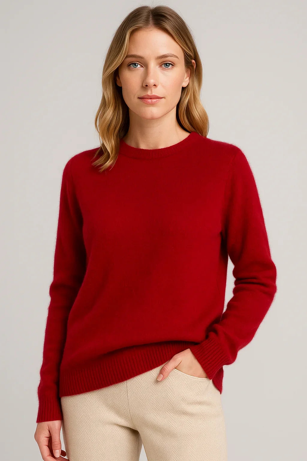 Hattie | Women's Long Sleeve Crew Neck Sweater