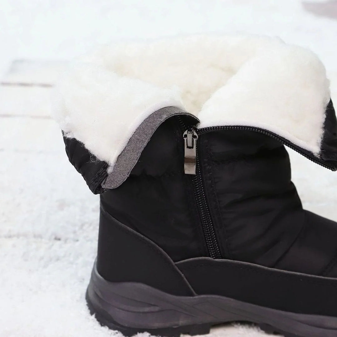 Hazel | Women's Quilted Faux Fur Lined Snow Boots