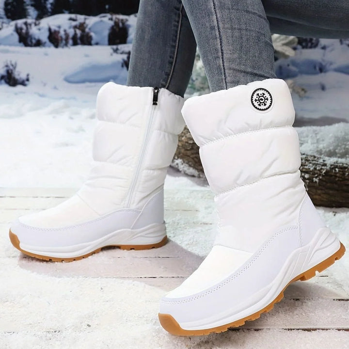 Hazel | Women's Quilted Faux Fur Lined Snow Boots