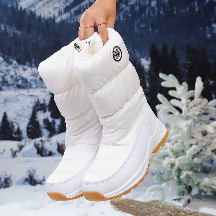 Hazel | Women's Quilted Faux Fur Lined Snow Boots