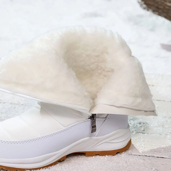 Hazel | Women's Quilted Faux Fur Lined Snow Boots
