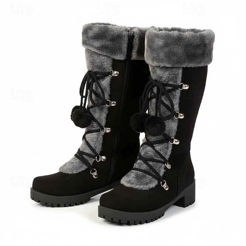 Sabrina | Cozy Lace-Up Winter Boots