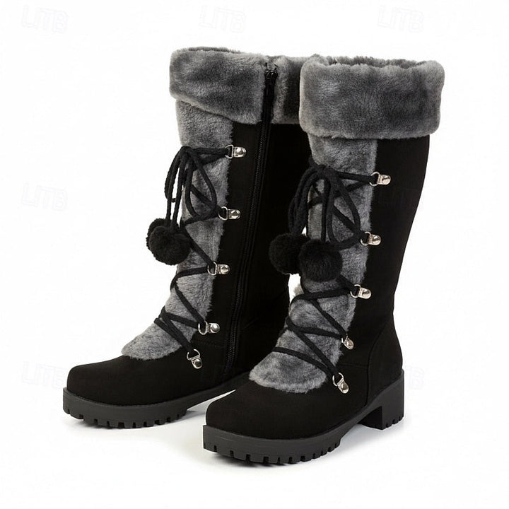 Sabrina | Cozy Lace-Up Winter Boots