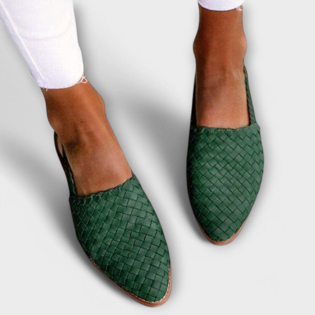 Helen | Women's Woven Slingback Loafers