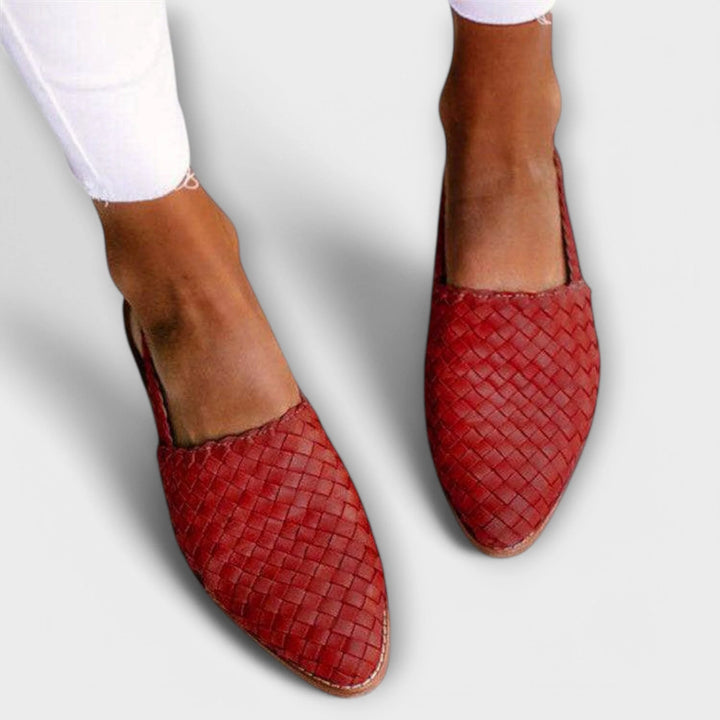 Helen | Women's Woven Slingback Loafers
