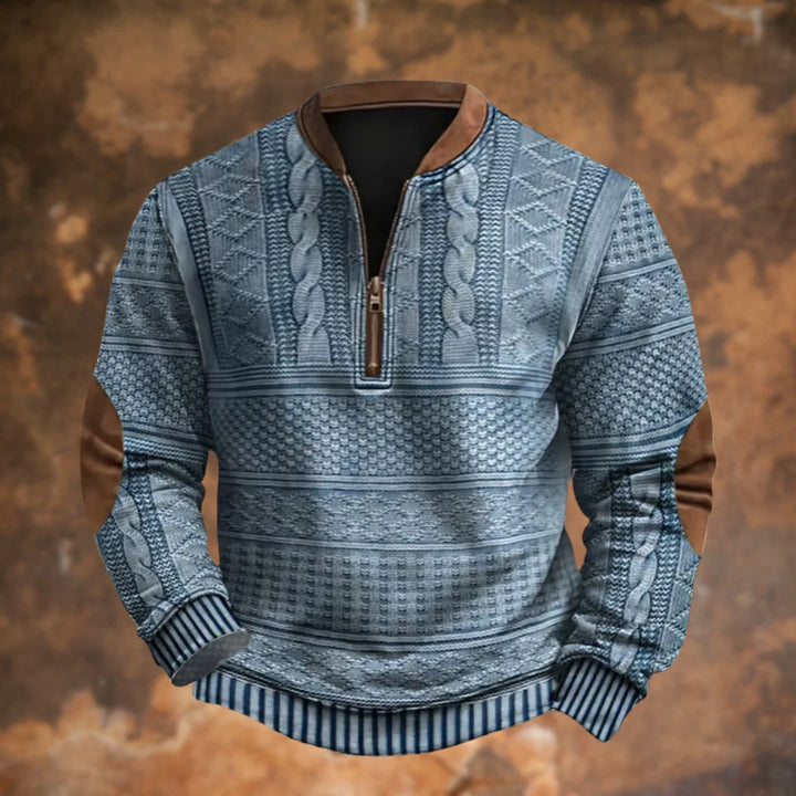 Hilary | Men's Quarter-Zip Knit Sweater