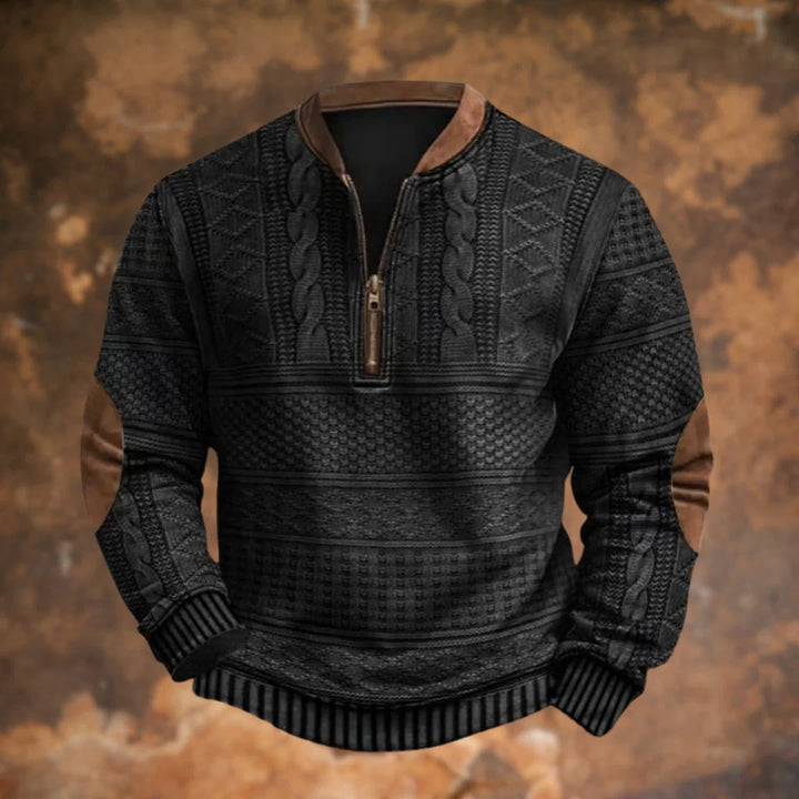 Hilary | Men's Quarter-Zip Knit Sweater