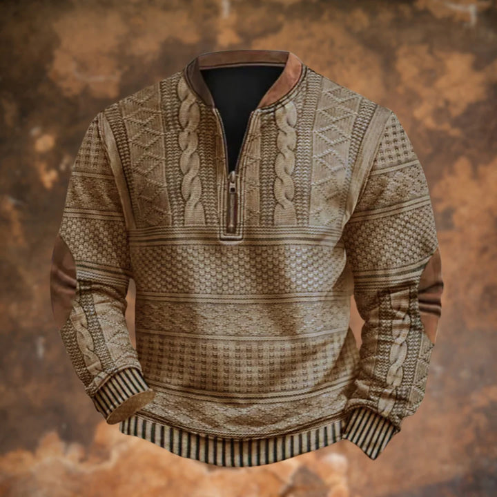 Hilary | Men's Quarter-Zip Knit Sweater