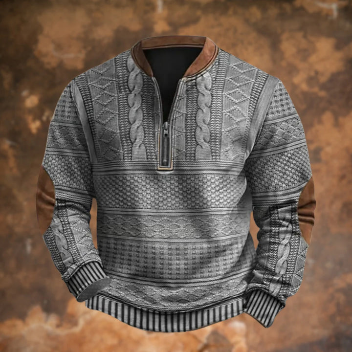 Hilary | Men's Quarter-Zip Knit Sweater