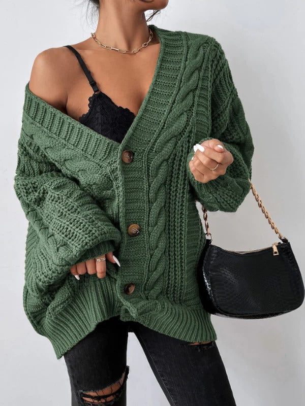 Holly | Women's Oversized Cable-Knit Cardigan