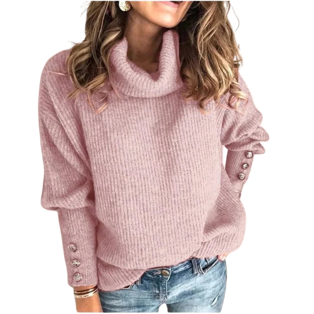Hope | Women's Ribbed Cowl-Neck Sweater
