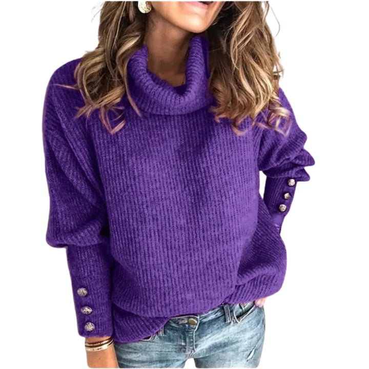 Hope | Women's Ribbed Cowl-Neck Sweater