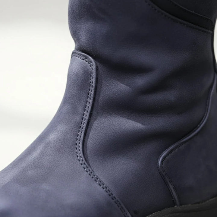 Ida | Women's Buckle Strap Wide Calf Knee High Boots