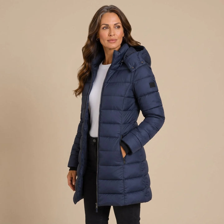 Imogen | Women's Hooded Longline Puffer Coat