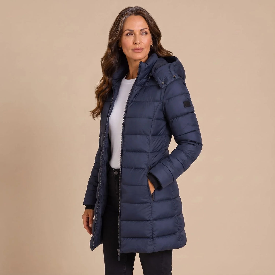 Imogen | Women's Hooded Longline Puffer Coat