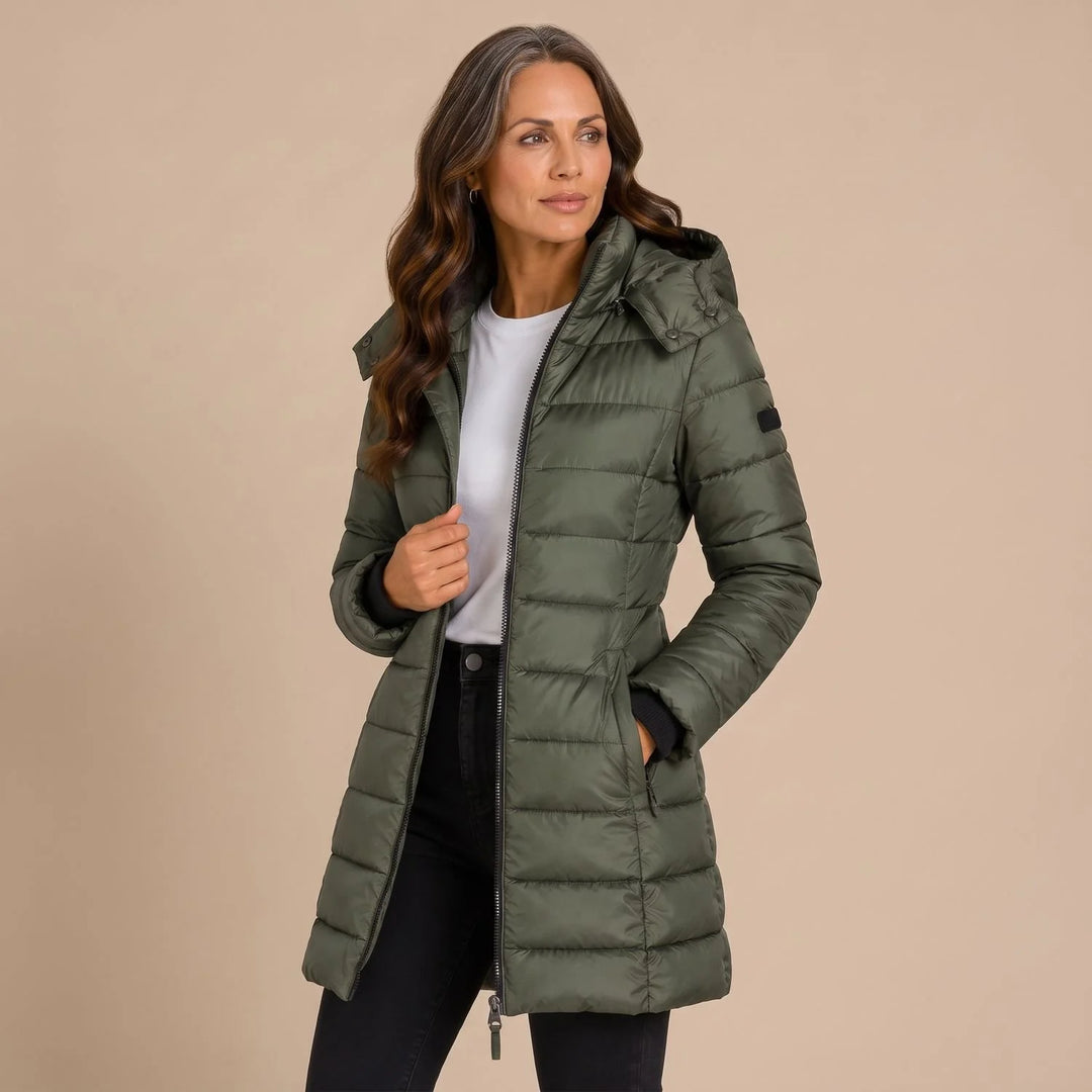 Imogen | Women's Hooded Longline Puffer Coat