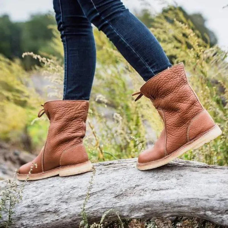 Iona | Women's Lined Pull On Snow Boots