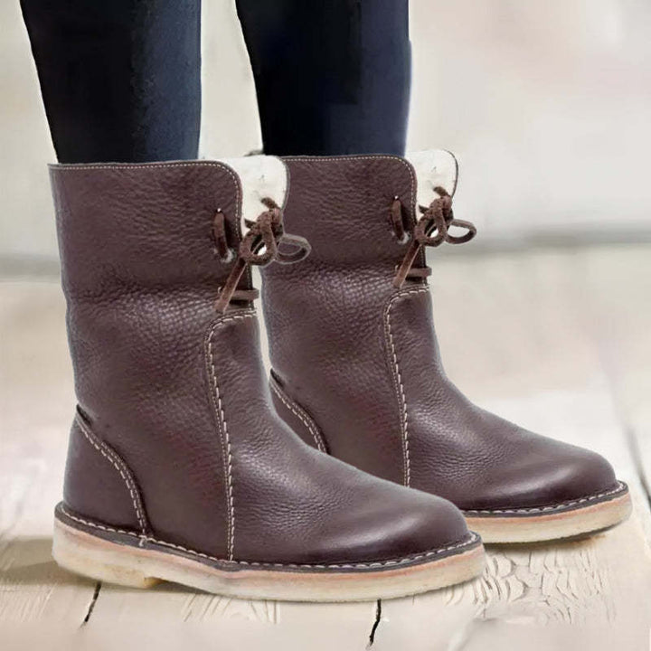Iona | Women's Lined Pull On Snow Boots
