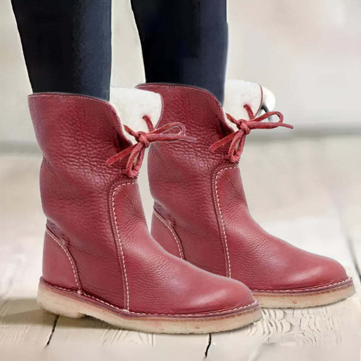Iona | Women's Lined Pull On Snow Boots