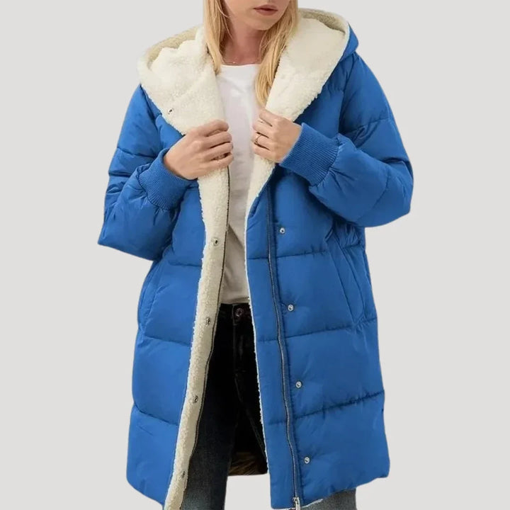 Iris | Women's Hooded Lined Long Puffer Jacket