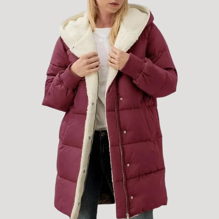 Iris | Women's Hooded Lined Long Puffer Jacket