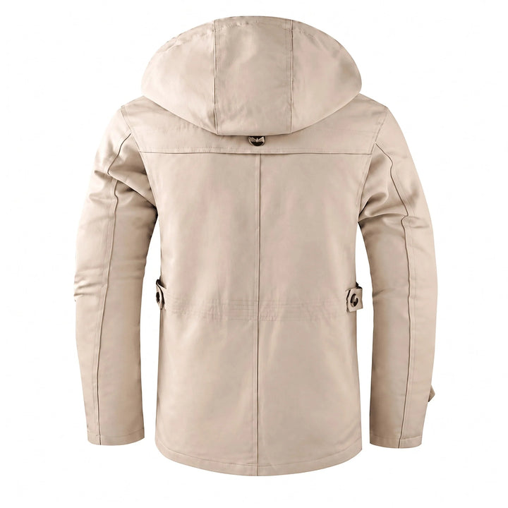 Isaac | Men's Check Lined Hooded Parka Jacket