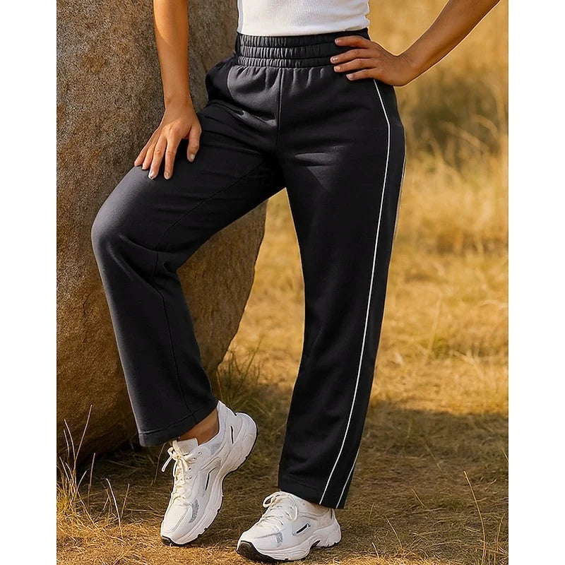 Isabelle | Women's Relaxed-Fit Side-Stripe Joggers