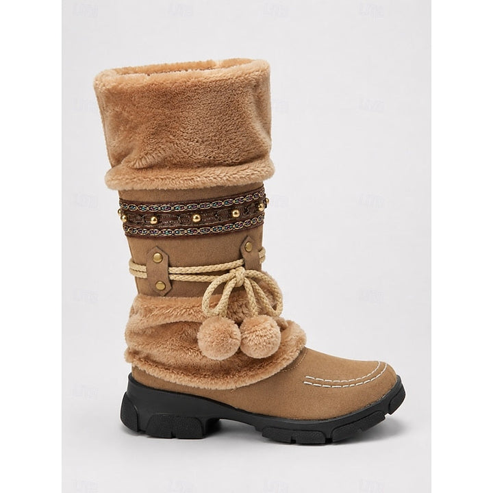 Wren | Cozy Boho Mid-Calf Winter Boots