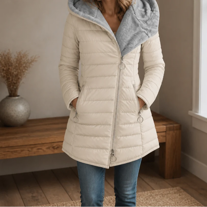 Ivy | Women's Lined Hooded Long Puffer Coat