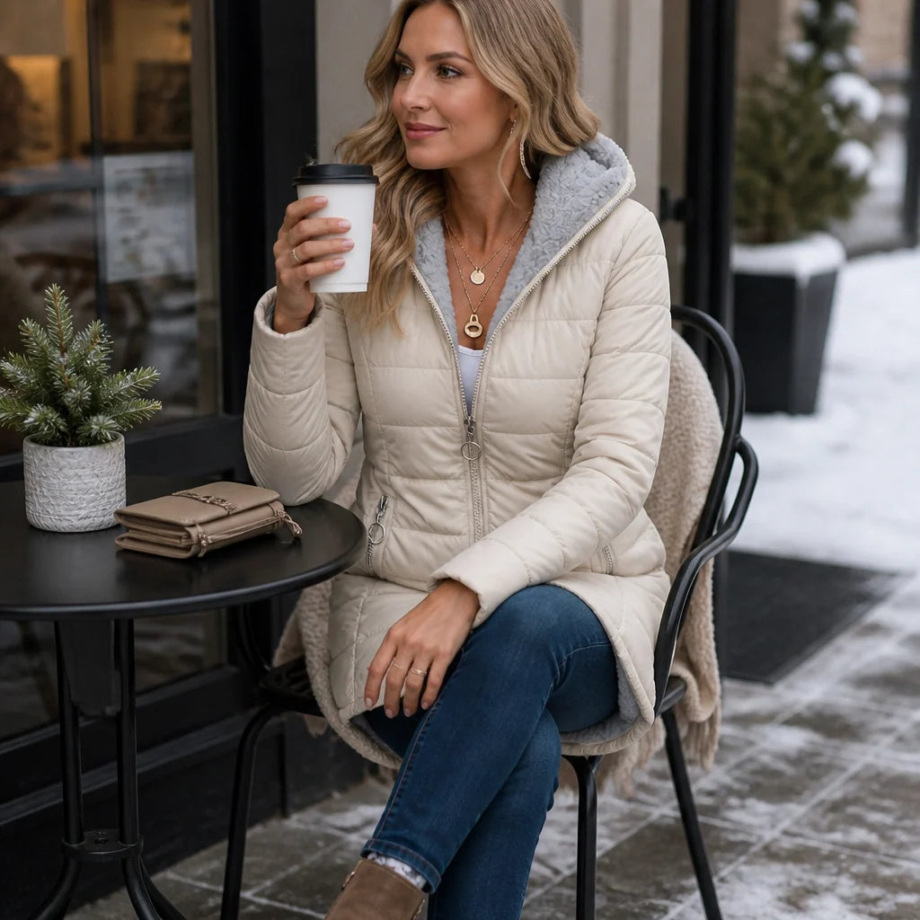 Ivy | Women's Lined Hooded Long Puffer Coat